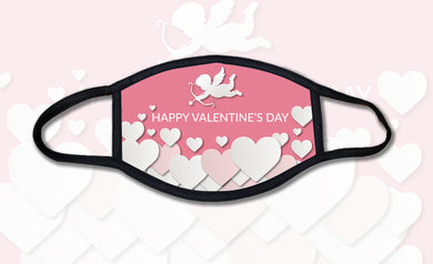 Happy Valentines Day Cupid Face Mask