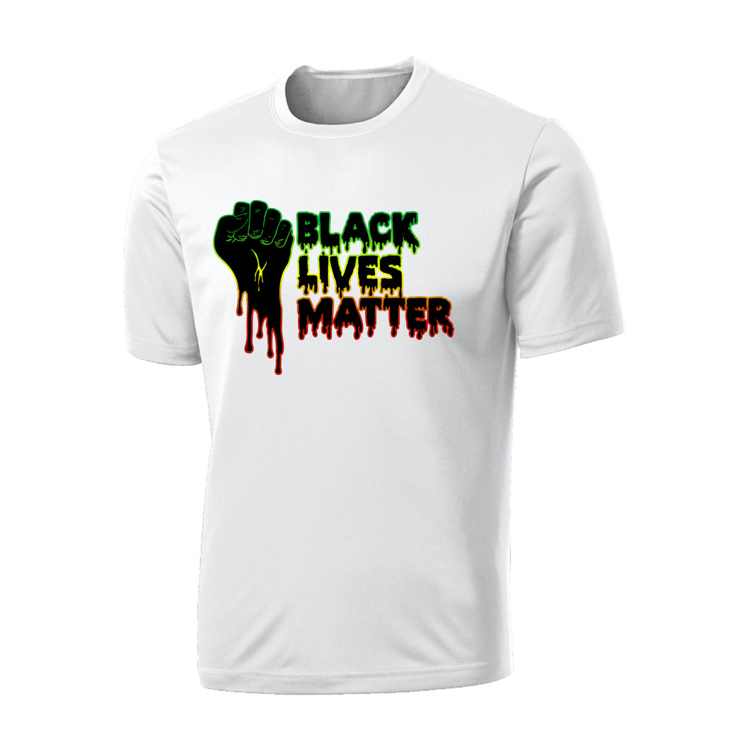 BLACK LIVES MATTER Color Drip Cotton T-Shirt