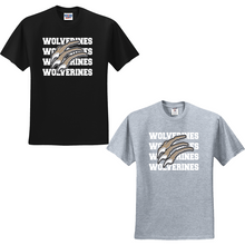 Monroe Wolverines Claw Logo Cotton T-Shirt