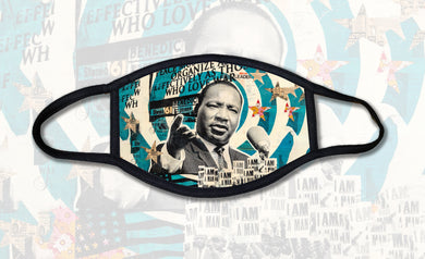 Martin Luther King Jr. Collage Face Mask