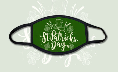 St Patricks Doodles Face Mask