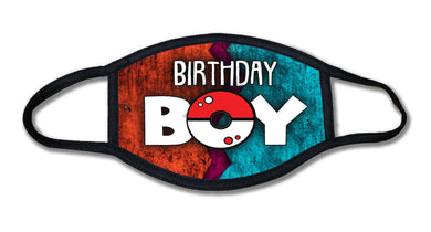 Poke Birthday Boy Face Mask