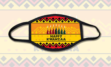 Happy Kwanzaa Pattern Face Mask