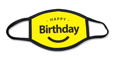 Happy Birthday Smile Face Mask
