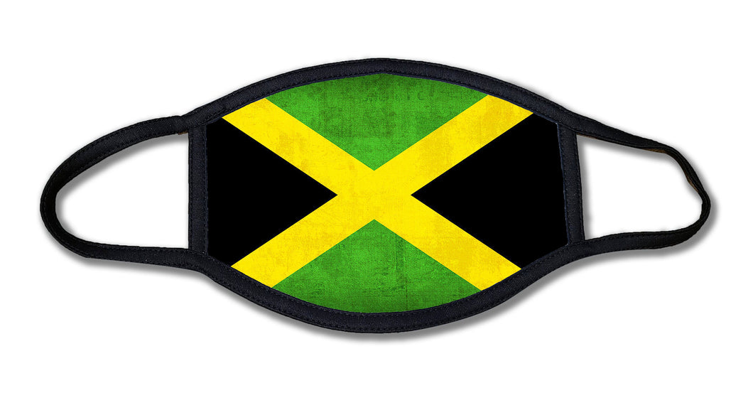 Jamaica Grunge Flag Face Mask