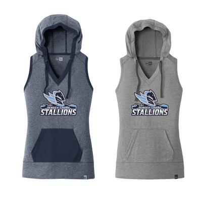 Jersey Shore Stallions Women's New Era Sleeveless Hoodie