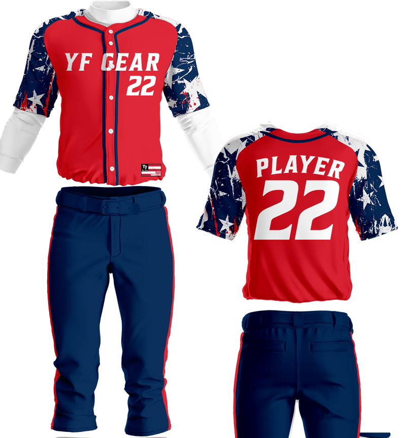 Design customized baseball jerseys, moisture wicking polyester