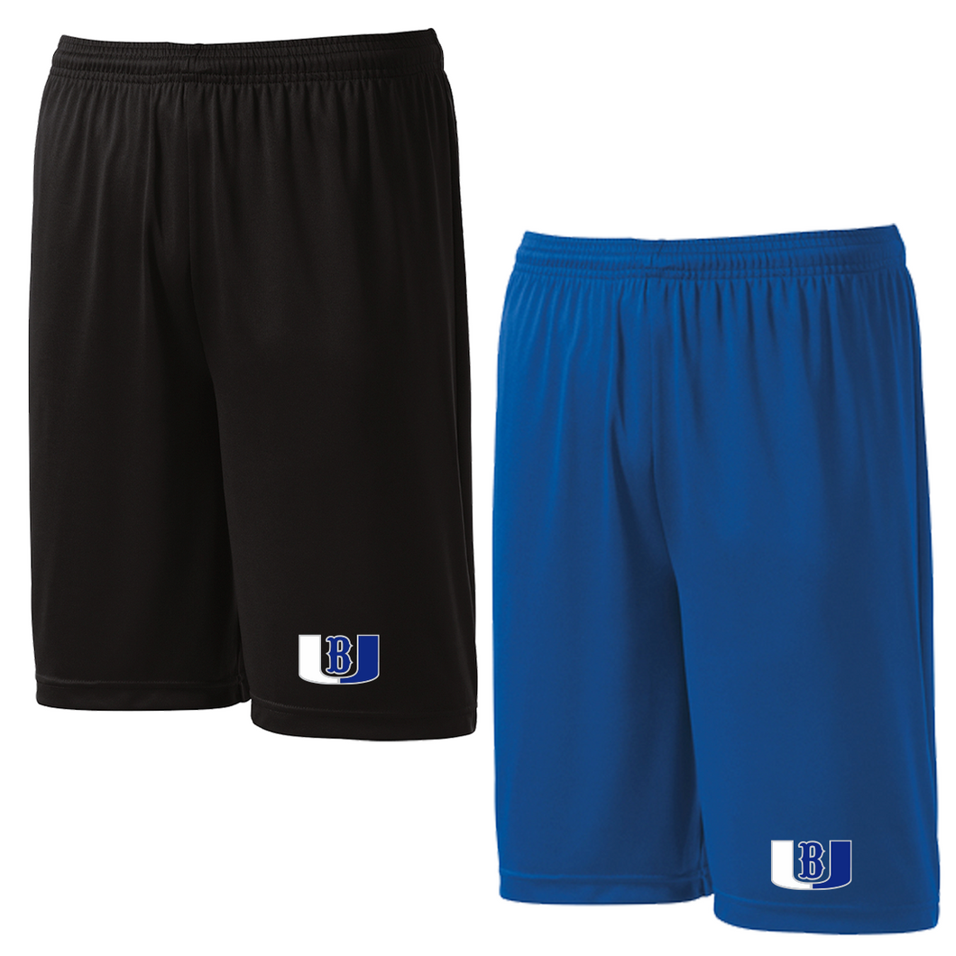Brick United Embroidered Athletic Shorts With Pockets