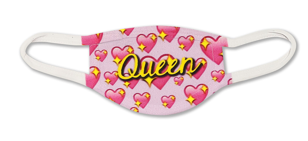YOUTH Queen of Hearts Face Mask